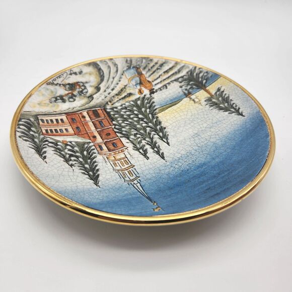 Vtg 1976 Tiziano Veneto Flair Plate Very Rare Hand Made In Italy #757 Of 5000 - Picture 5 of 9